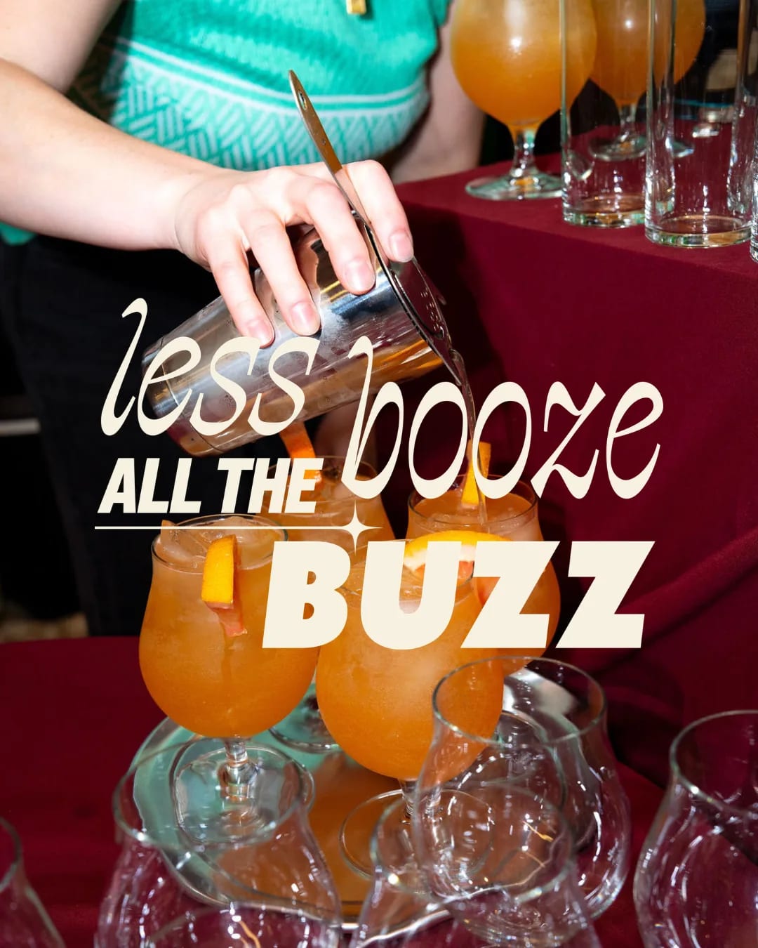 Less Booze, Food & Beverage social creative