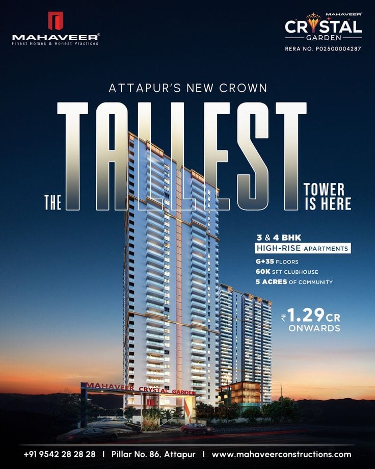 Mahaveer Crystal Garden, Real Estate & Interiors social creative
