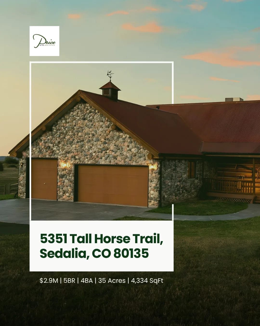 Price & Co Real Estate, Real Estate & Interiors social creative